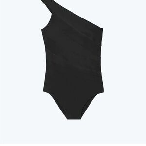 Summersalt Sidestroke, Black, Excellent Condition. One Shoulder Swimsuit.